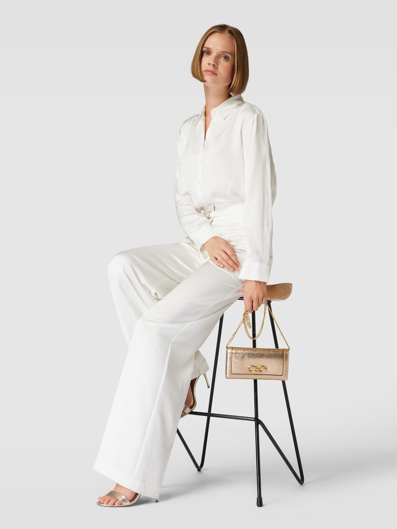 Umhängetasche mit Label-Details Modell 'GLAMOUR' in gold