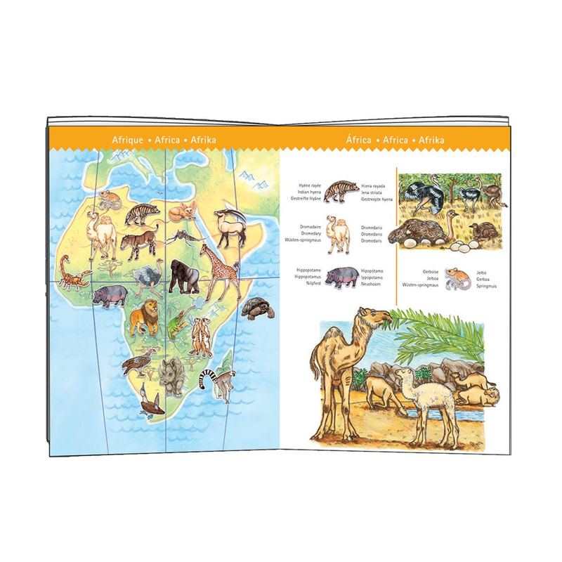 Puzzle animaux du monde 100 pièces + un poster et livret Djeco