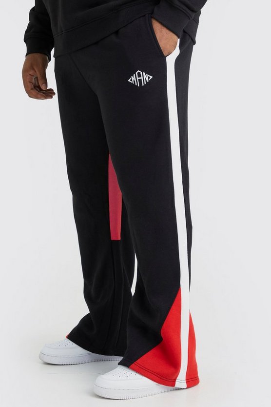 Plus Man Colorblock Jogginghose