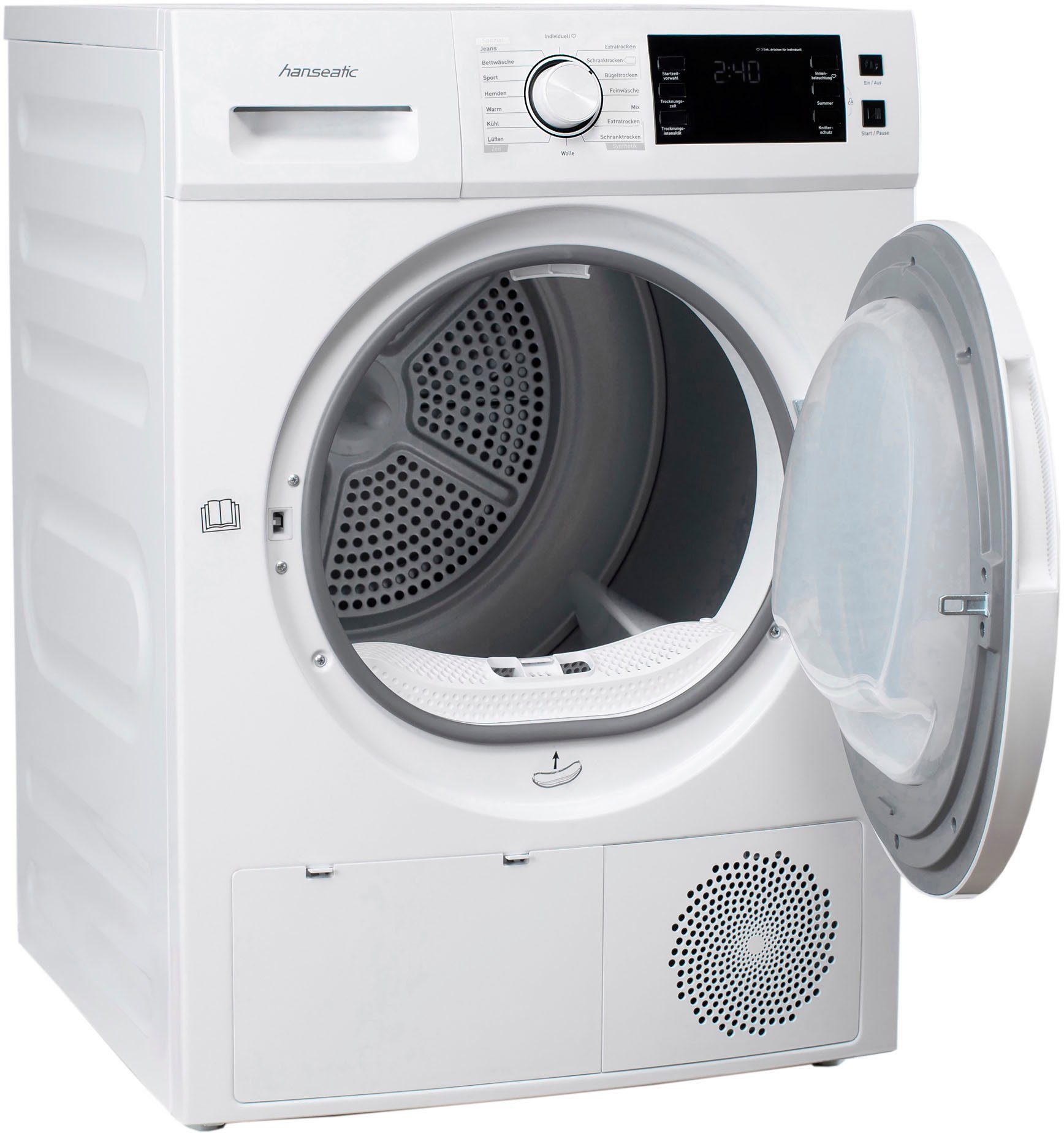 Hanseatic Wärmepumpentrockner HWT8A2GT, 8 kg, Knitterschutz
