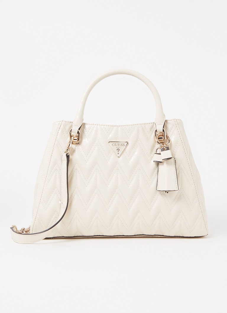 GUESS Adelard handbag with quilt pattern and detachable shoulder strap