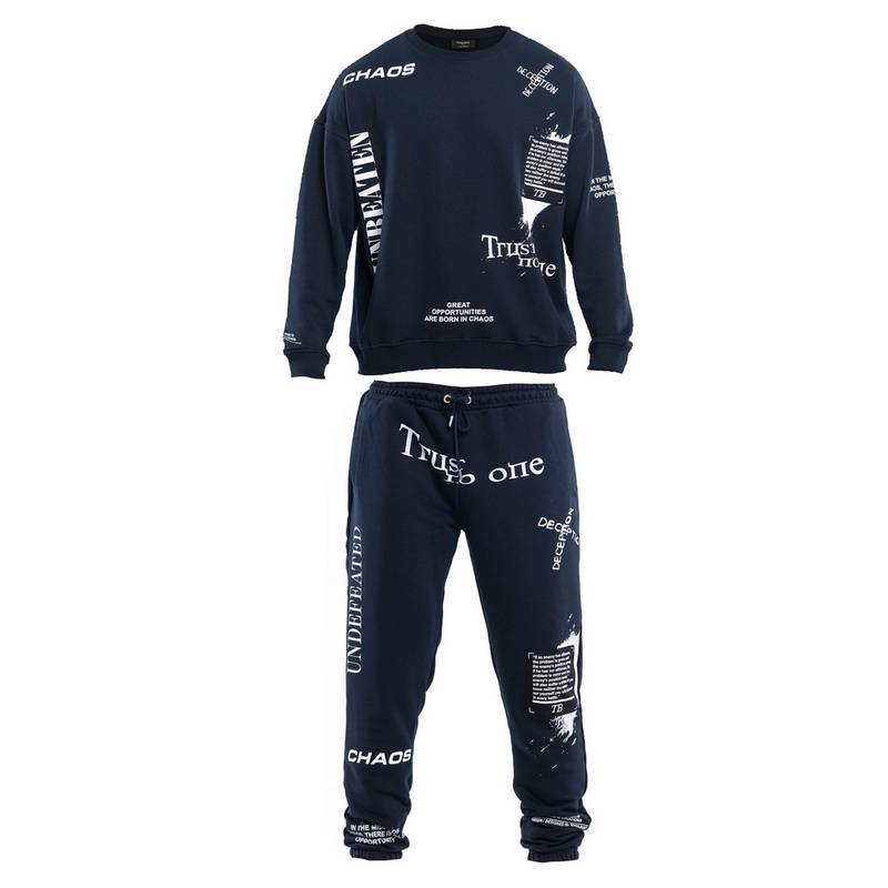 Tom Barron mit Schriftzügen Jumpsuit Herren