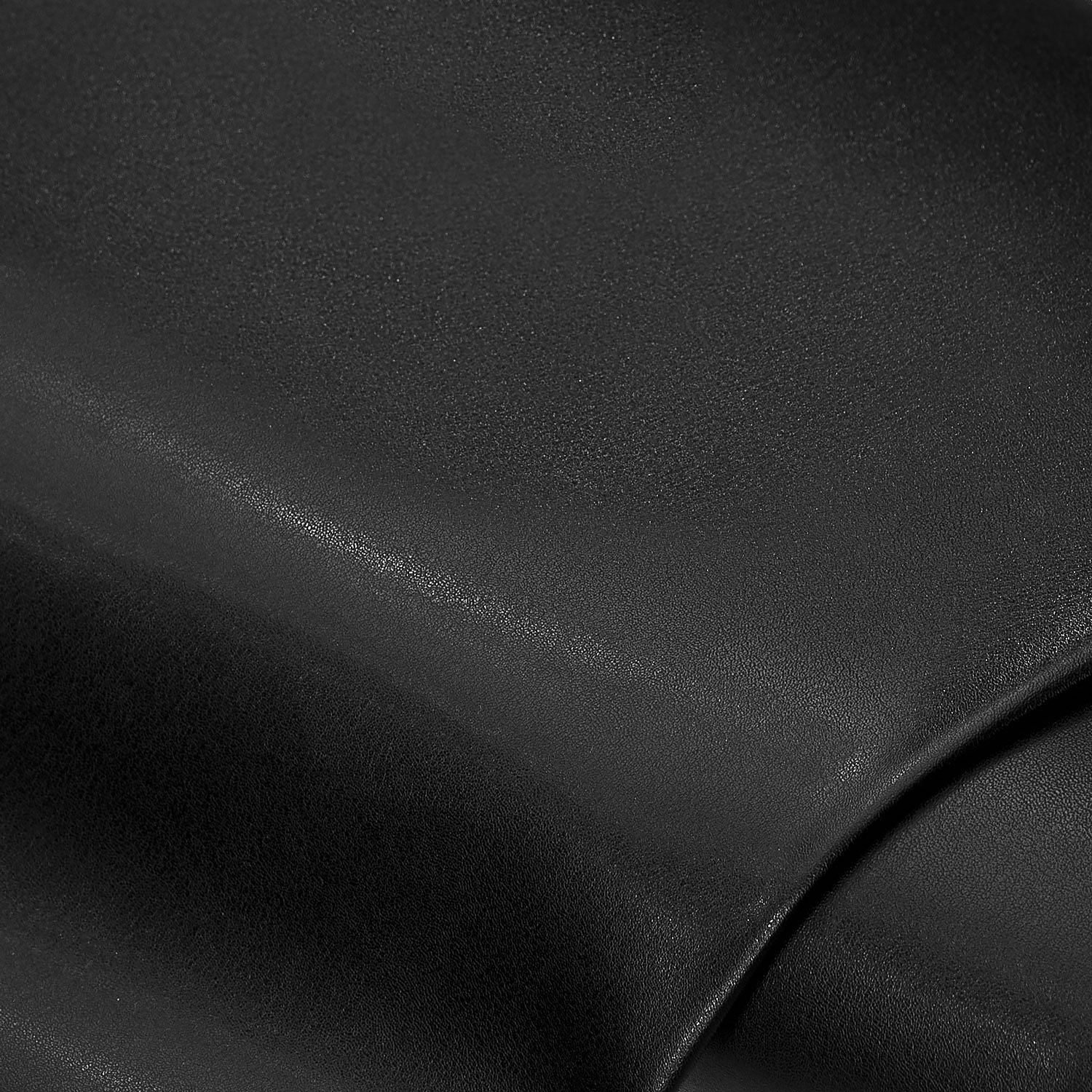 Glattes Kunstleder, schwarz