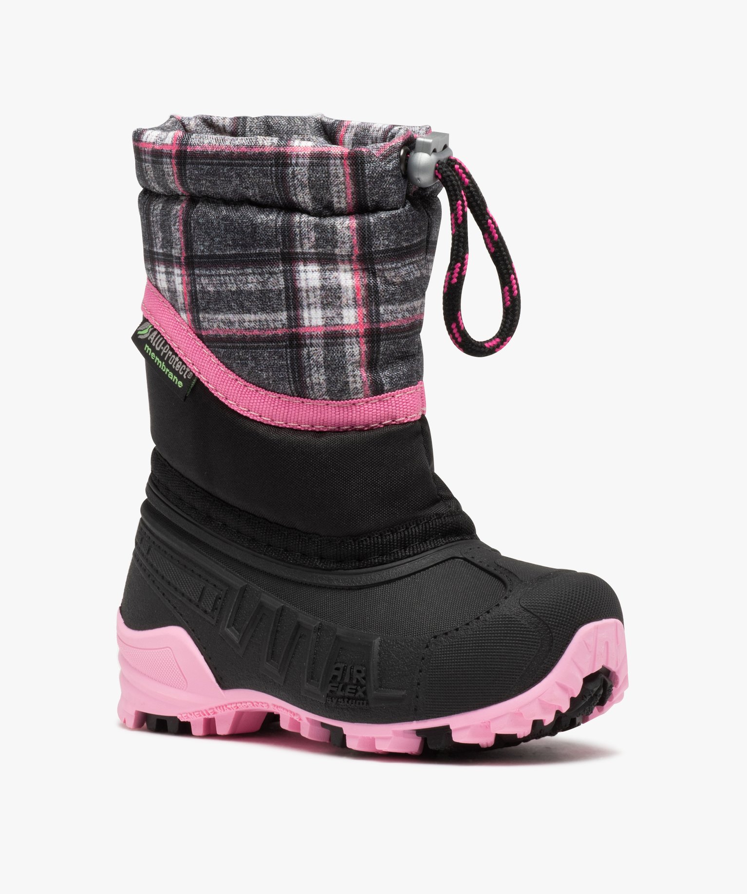 Bottes de neige fille étanches bicolores - Boatilus noir | GEMO