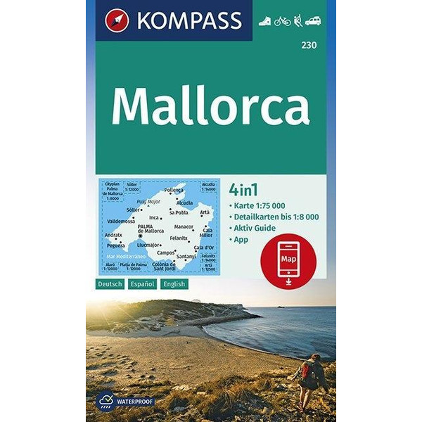 KOMPASS Wanderkarte Mallorca 1:75 000 - Wanderkarte