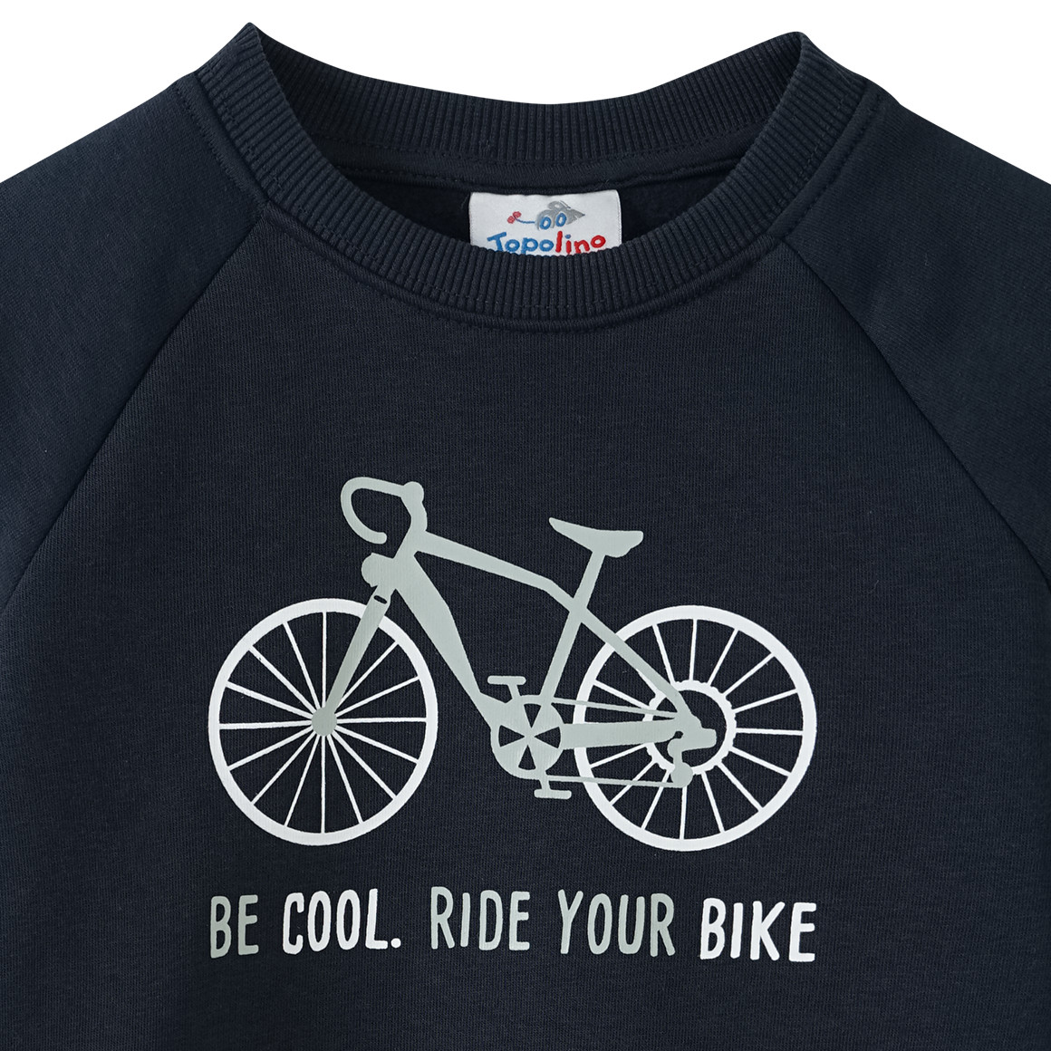 Jungen Sweatshirt mit Fahrrad-Motiv