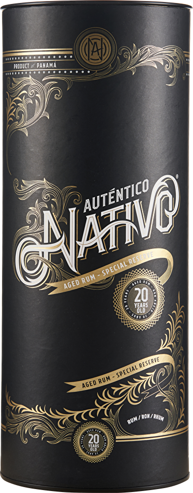 Auténtico Nativo Aged Rum Special Reserve 20 YO 0,7 Liter in Tube