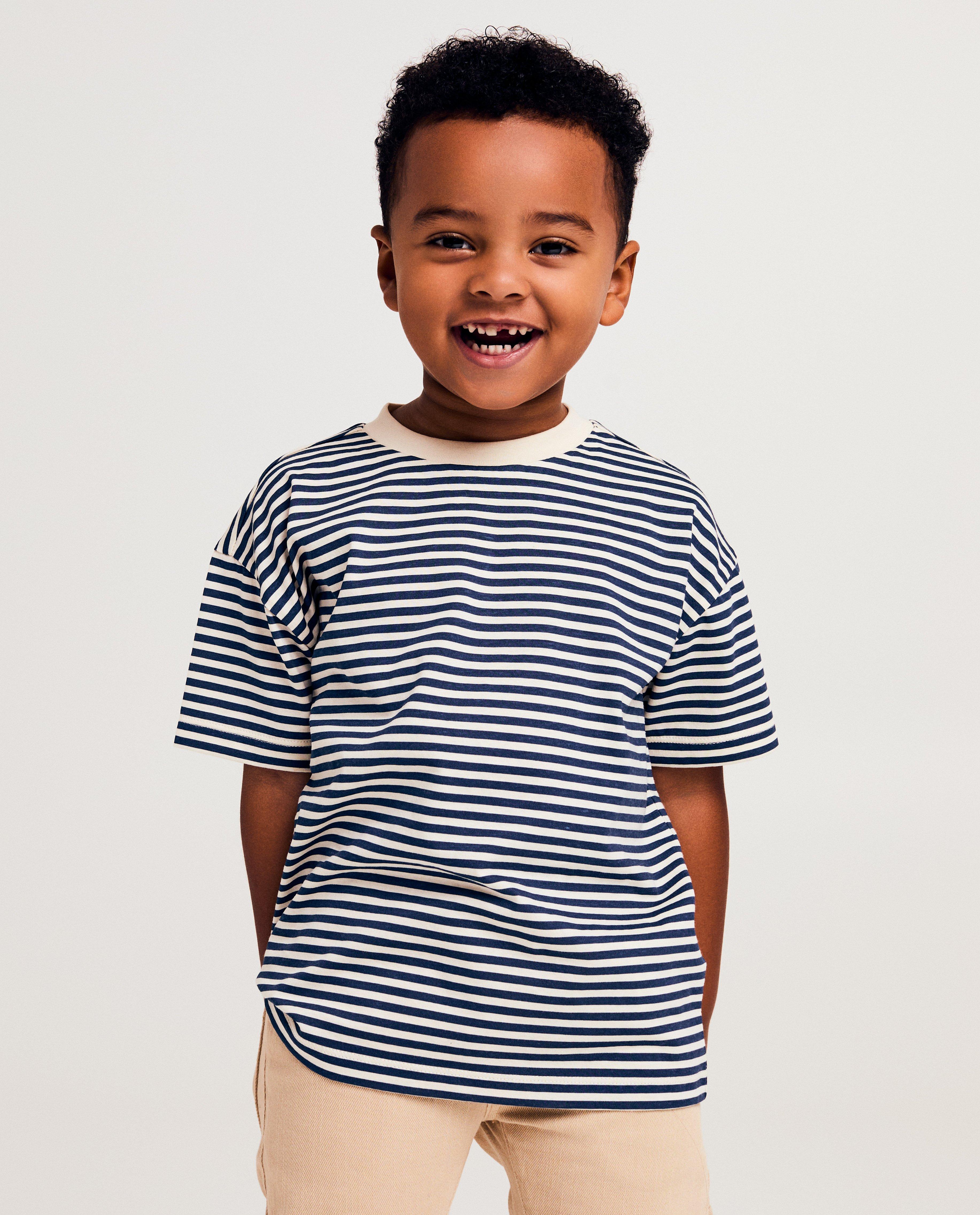 Tricou Besties cu dungi albastru închis