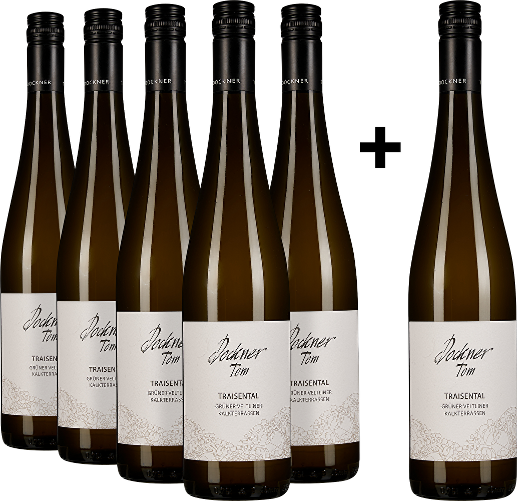 Tom Dockner 5+1-Set: Grüner Veltliner Kalkterrassen Traisental 2022