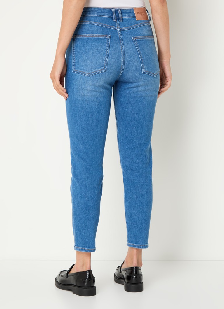 Marc O'Polo Denim Freja korkeavyötäröiset kapenevat crop-farkut, keskivaalea pesu