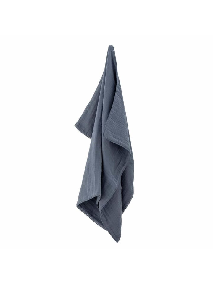 Bloomingville mini Wickeltuch Muslin in Blau günstig kaufen onesize