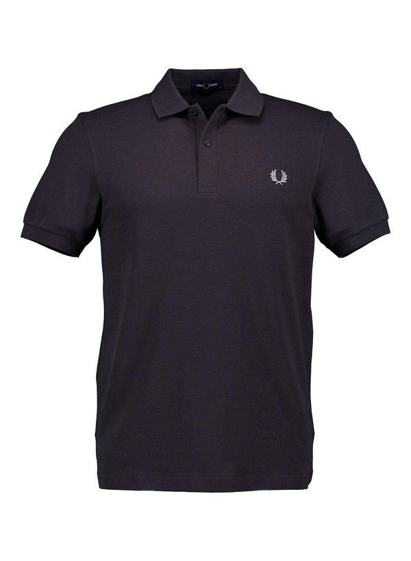 Fred Perry, Polo-Shirt, Baumwoll-Piqué, schwarz