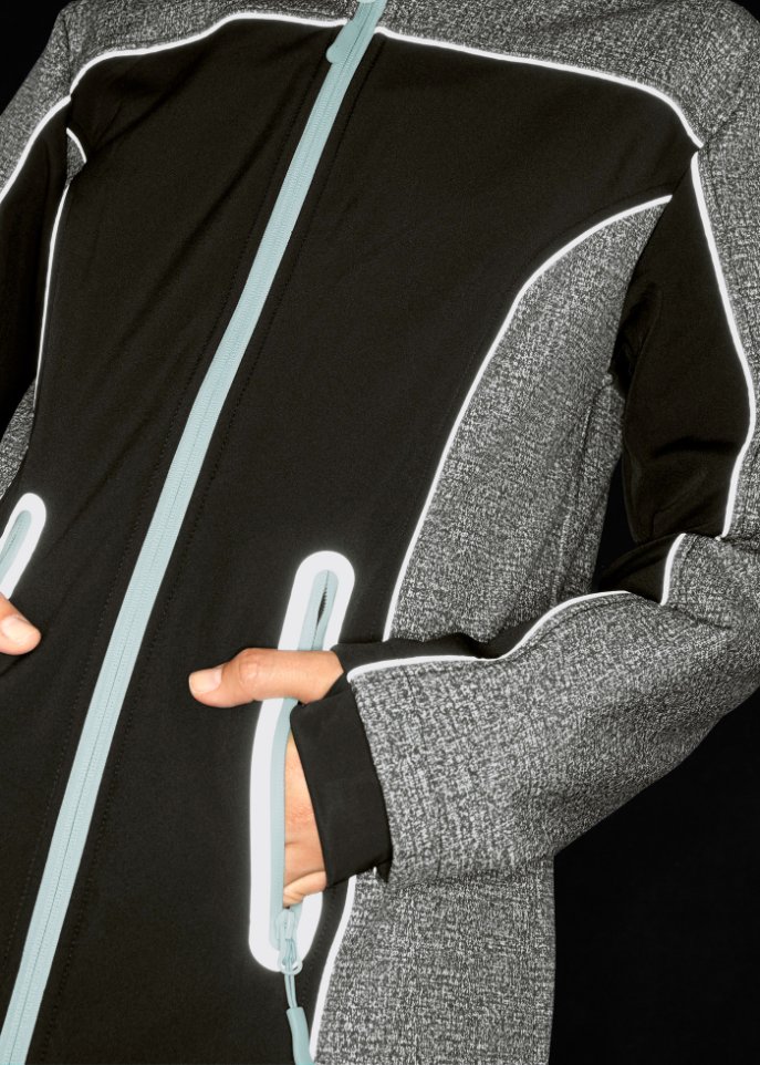 Softshelljacke mit reflektierenden Details