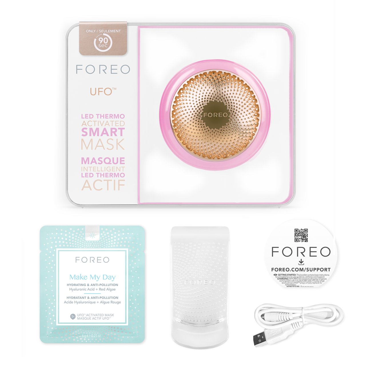 Foreo UFO Intelligente Maskenbehandlung - Pearl Pink
