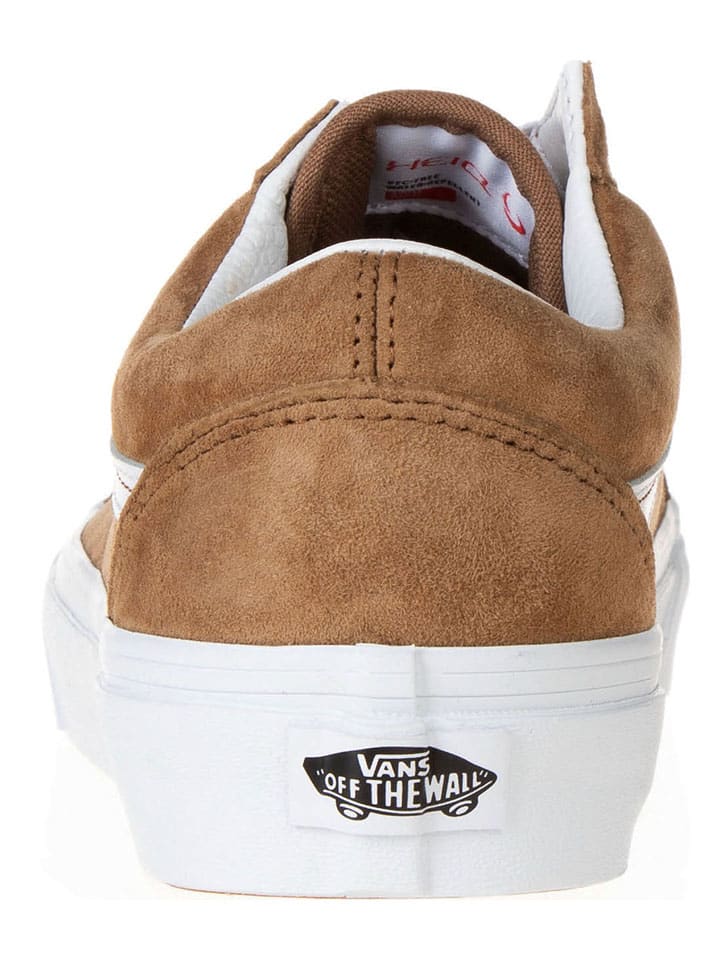 Vans Leder-Sneakers in Hellbraun günstig kaufen