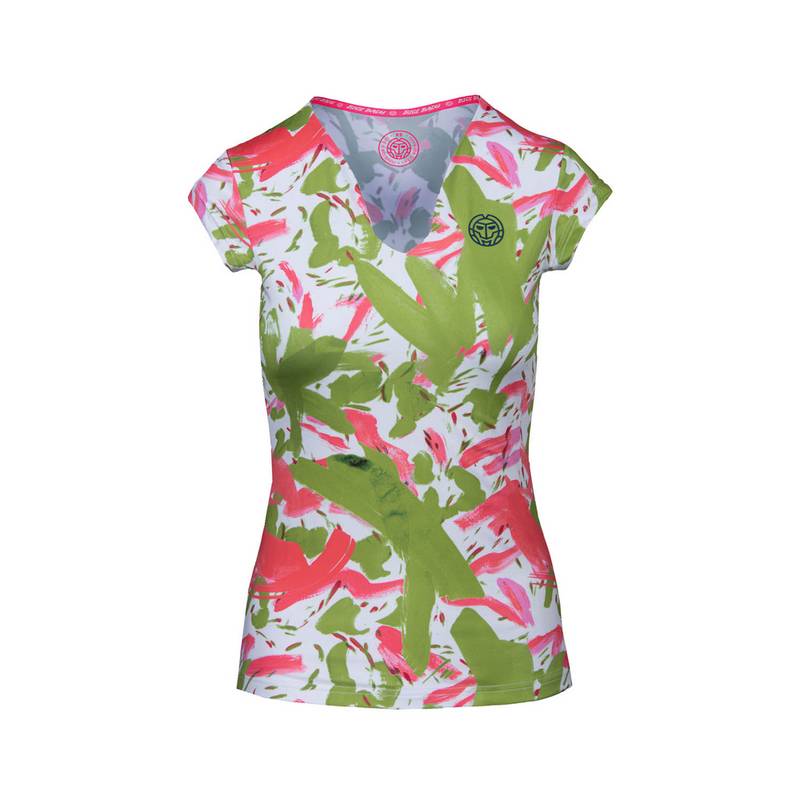 BIDI BADU Bella 2.0 Tech V-Neck Tee Tennisshirt Damen