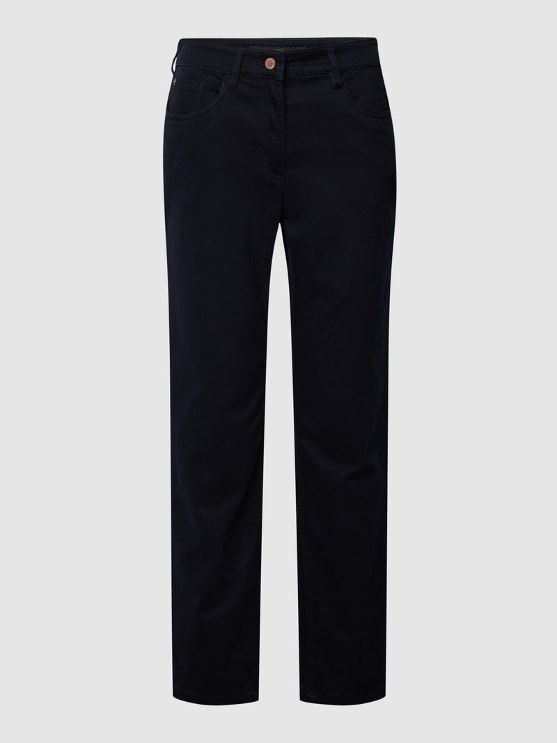 Jeans im 5-Pocket-Design Modell 'CORA' in marineblau