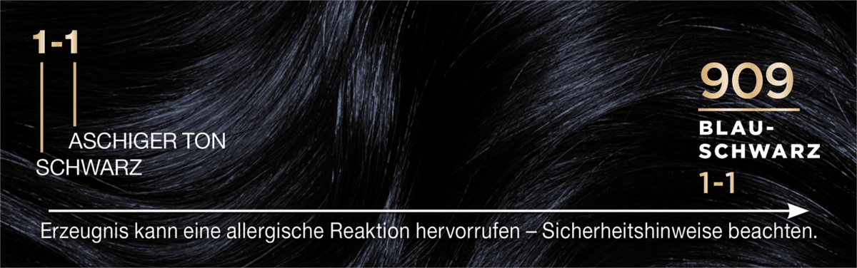 Haarfarbe 909 Blau-Schwarz, 1 St