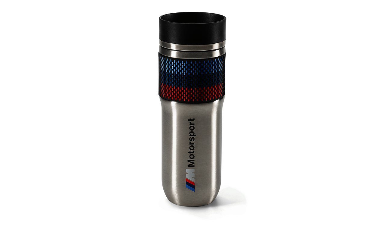 BMW Thermobecher BMW M Motorsport Thermobecher Silikonring Designstreifen 80235A0A719