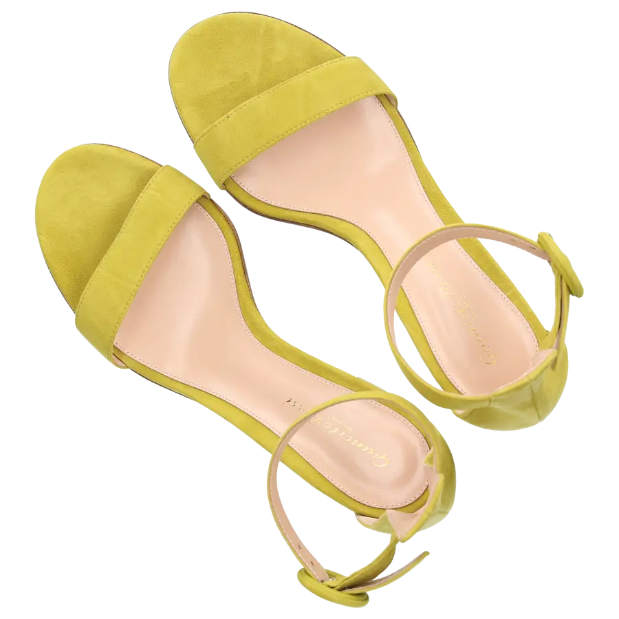 Gianvito Rossi - Sandalen VERSILLA 60 Veloursleder - grün