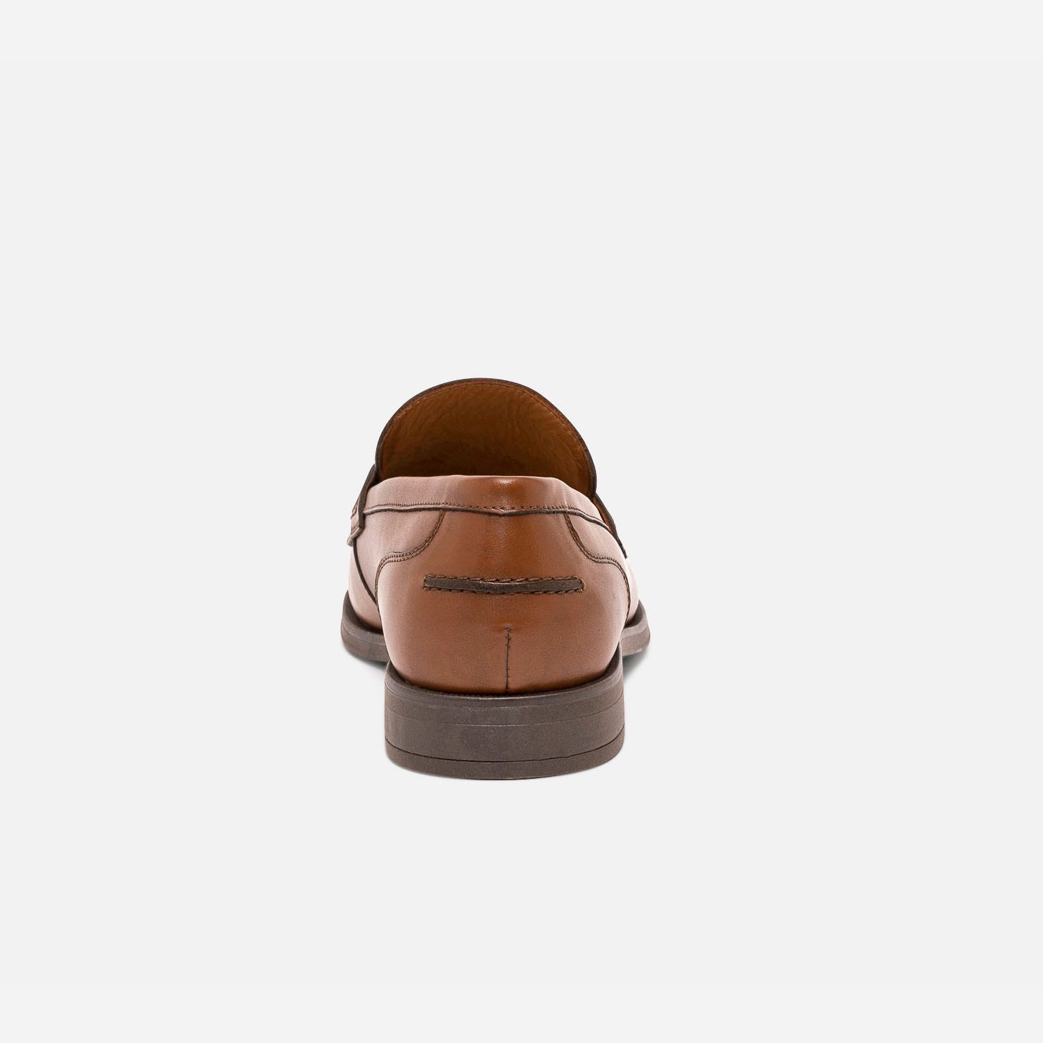 Mocassin camel en cuir