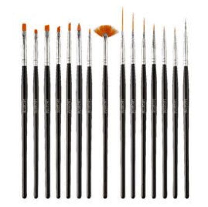 CND Lecenté Nail Art Pinsel-Set
