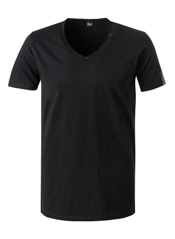 Replay, T-Shirt, Baumwolle, schwarz