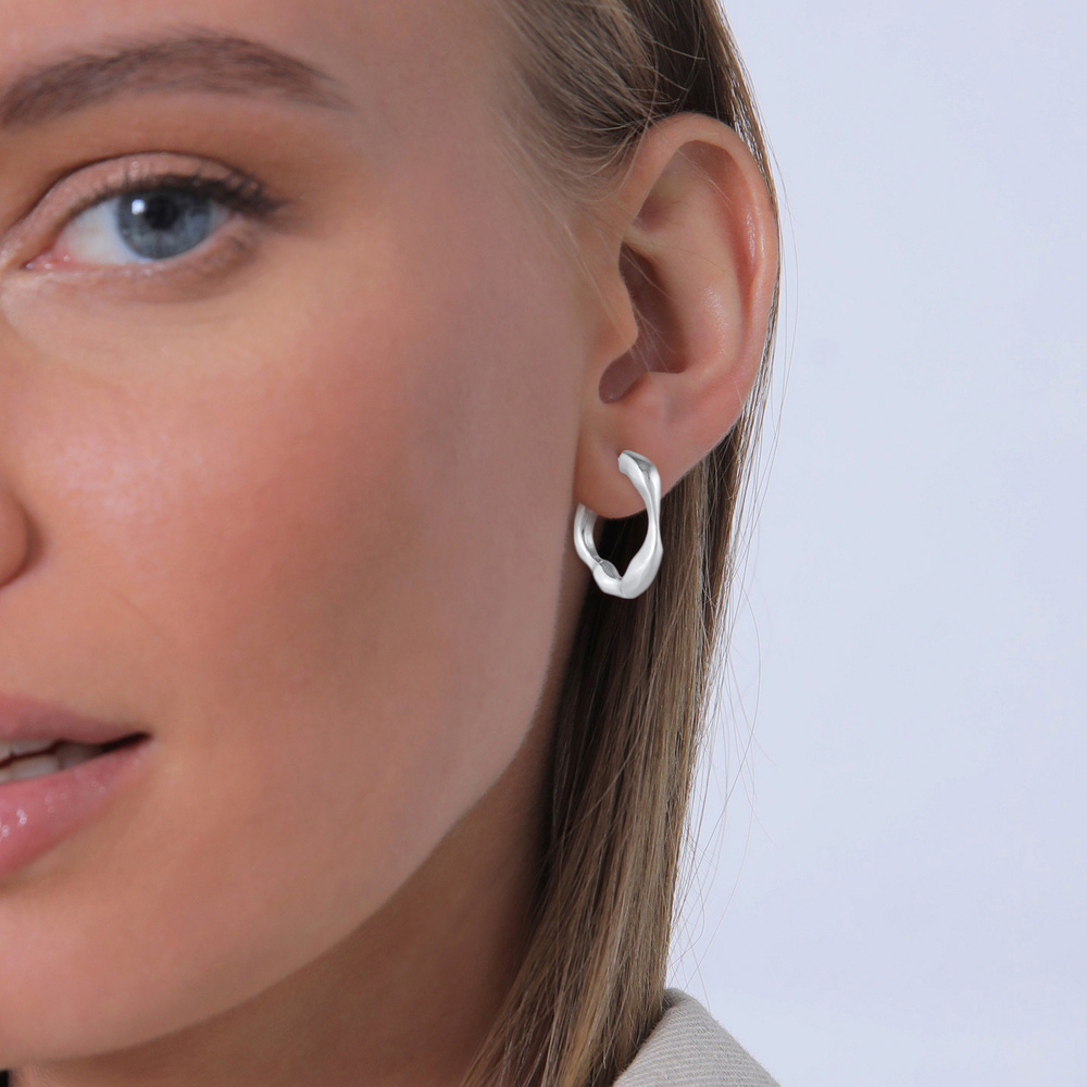 Elli PREMIUM Elli PREMIUM Boucles d'Oreilles Créoles Femme Structure Déclaration Élégante en a Boucles d'oreilles
