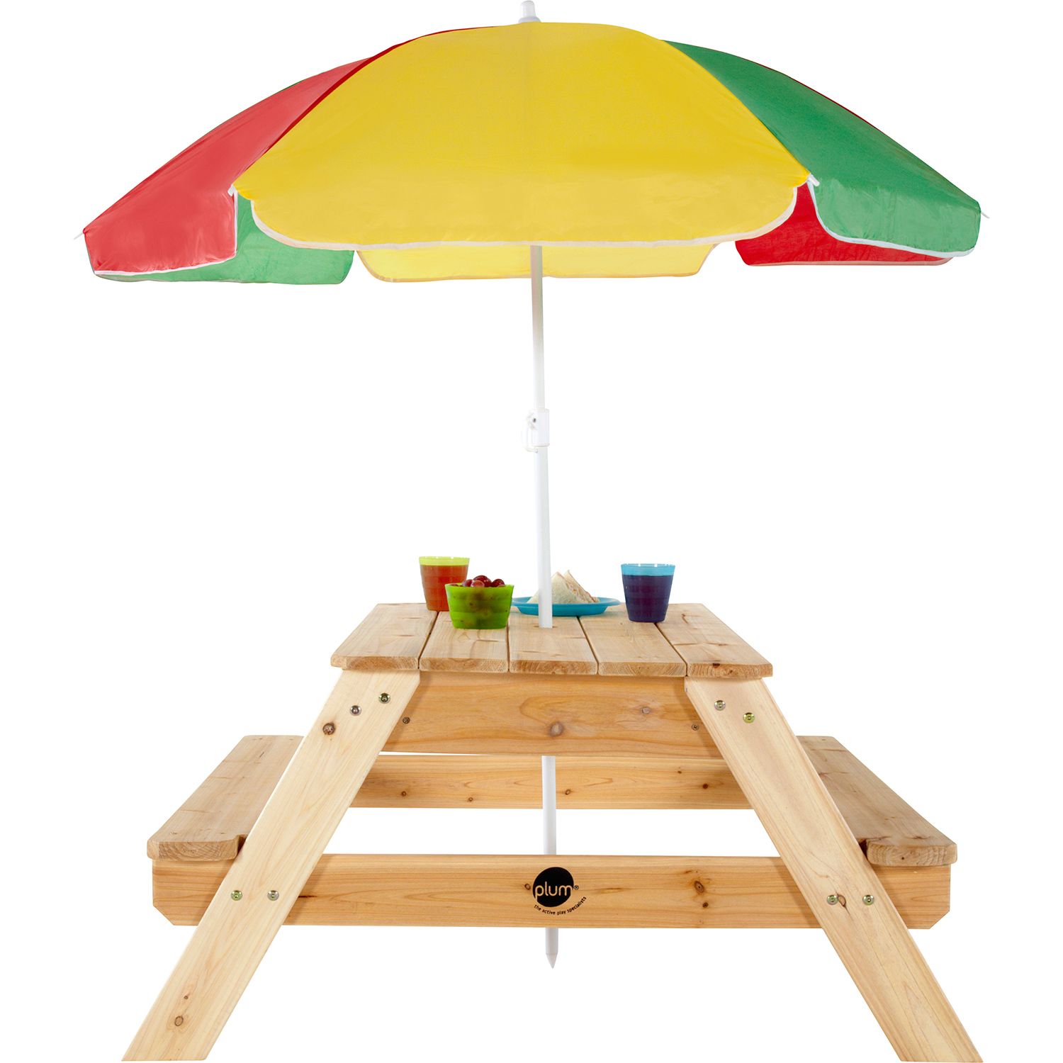 Plum Kinder Picknicktisch mit Sonnenschirm