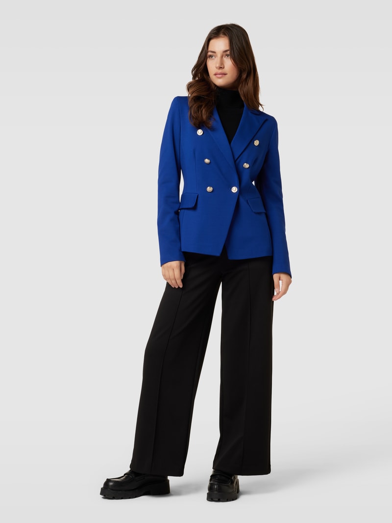 Blazer mit doppelreihiger Knopfleiste in royalblau