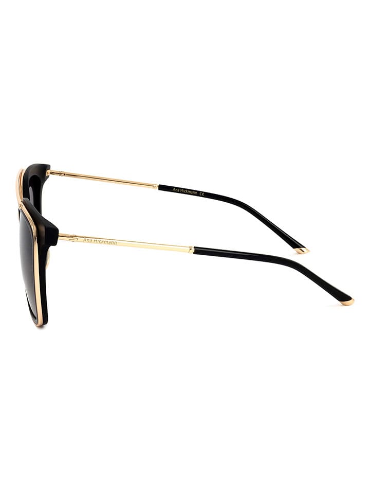 Ana Hickmann Damen-Sonnenbrille in Schwarz/ Gold günstig kaufen 55