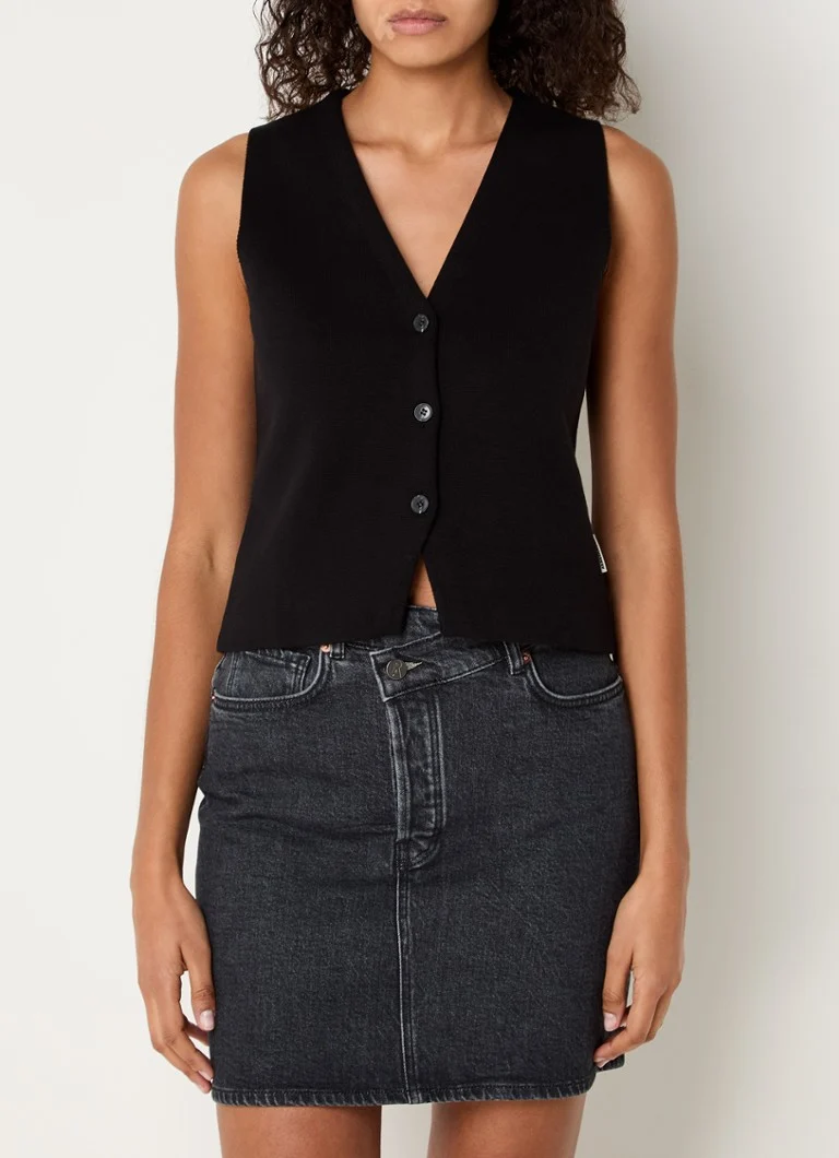 ARMEDANGELS Malkaa fine-knit vest in organic cotton blend