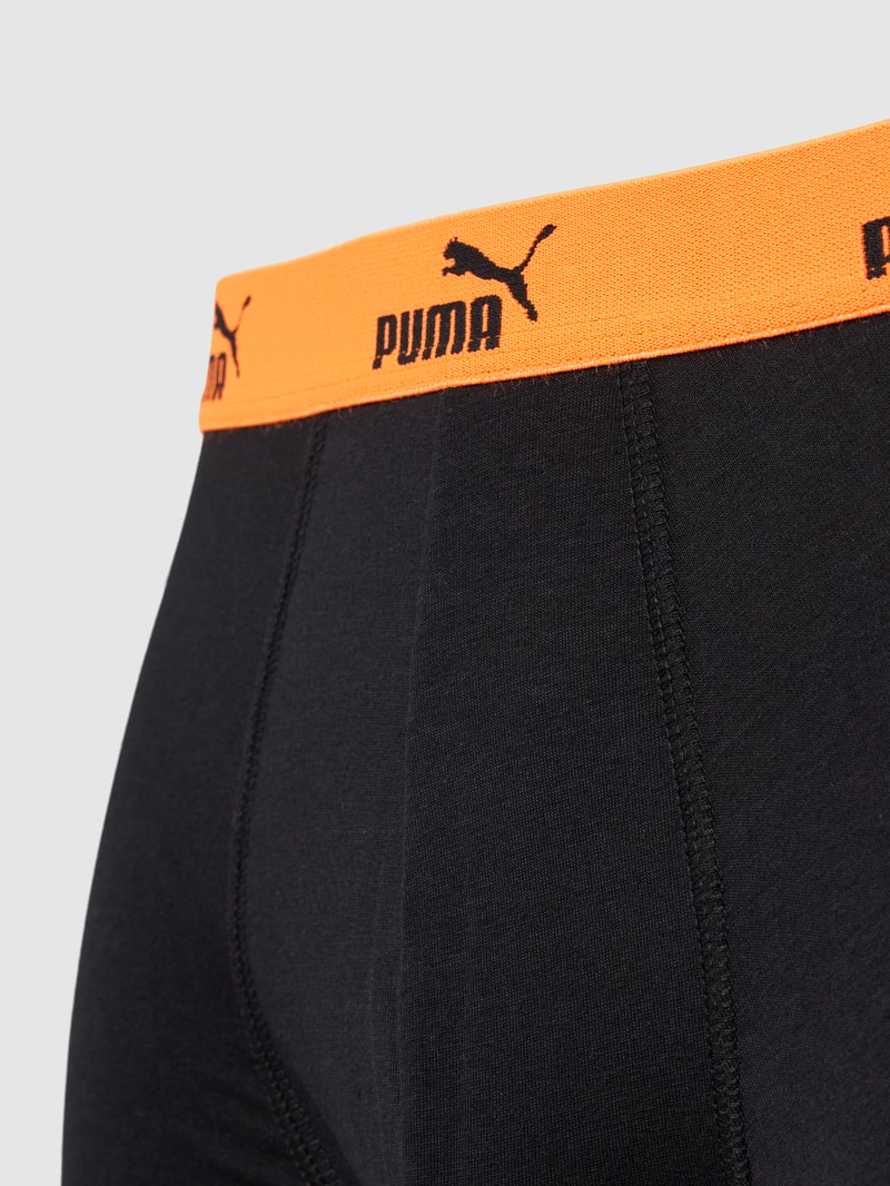 Boxershorts mit elastischem Logo-Bund im 4er-Pack in schwarz