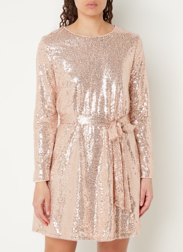 Rochie mini cu mânecă lungă și paiete Chi Chi London