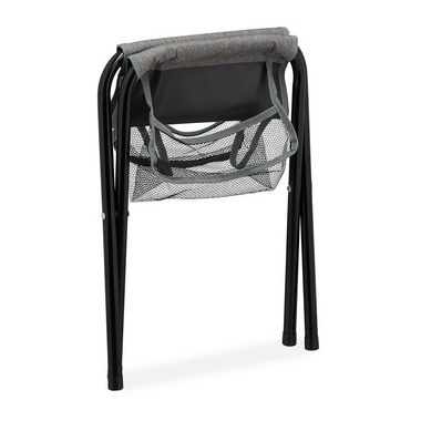 relaxdays Campinghocker Campinghocker faltbar mit Tasche