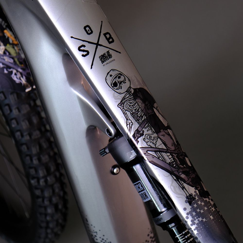 Unleazhed Unscratch Frame Rahmenschutzfolie - E-Bike Sons of Battery Black Glossy kaufen | Bike-Discount