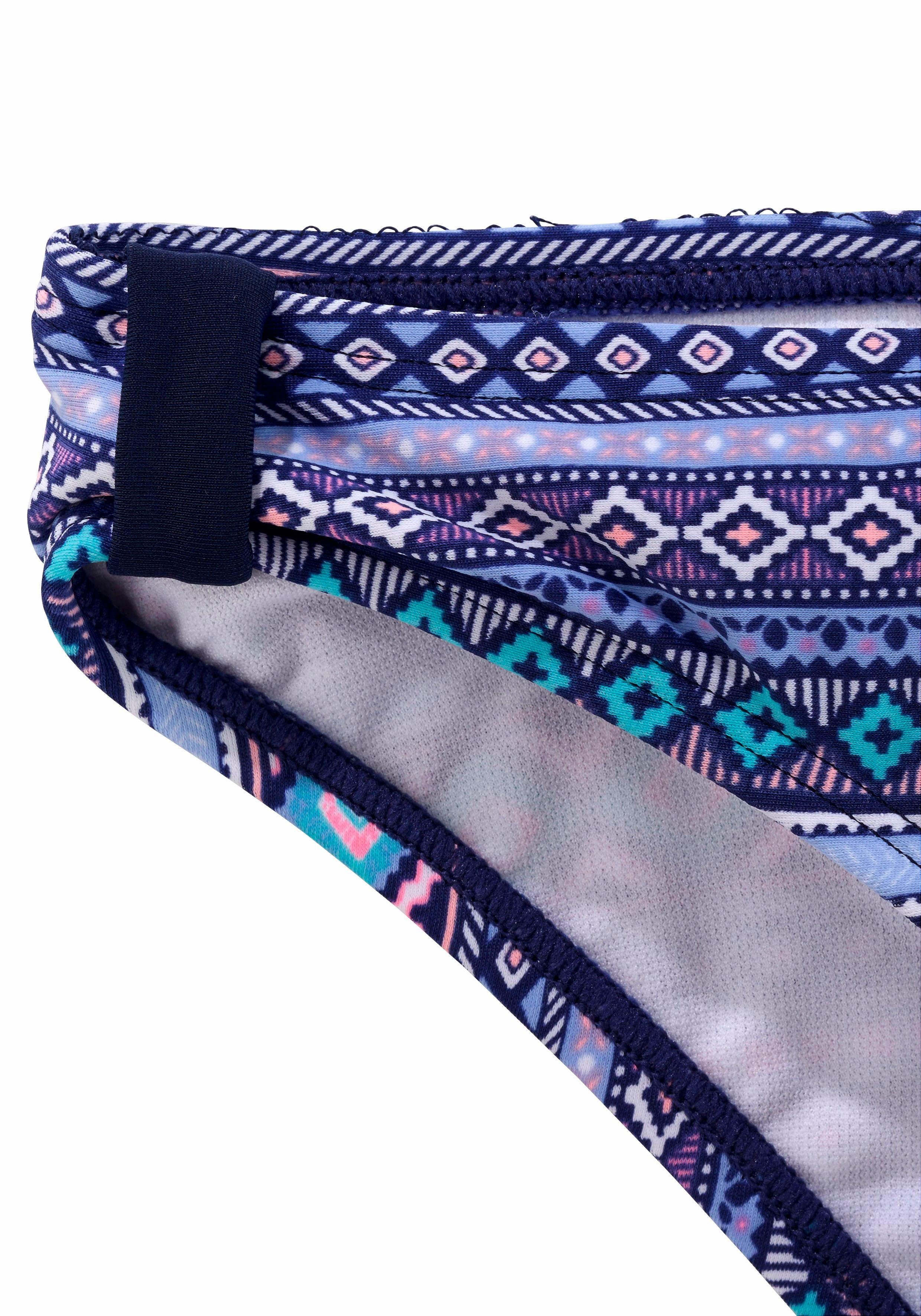 s.Oliver Bandeau-Bikini mit grafischem Druck