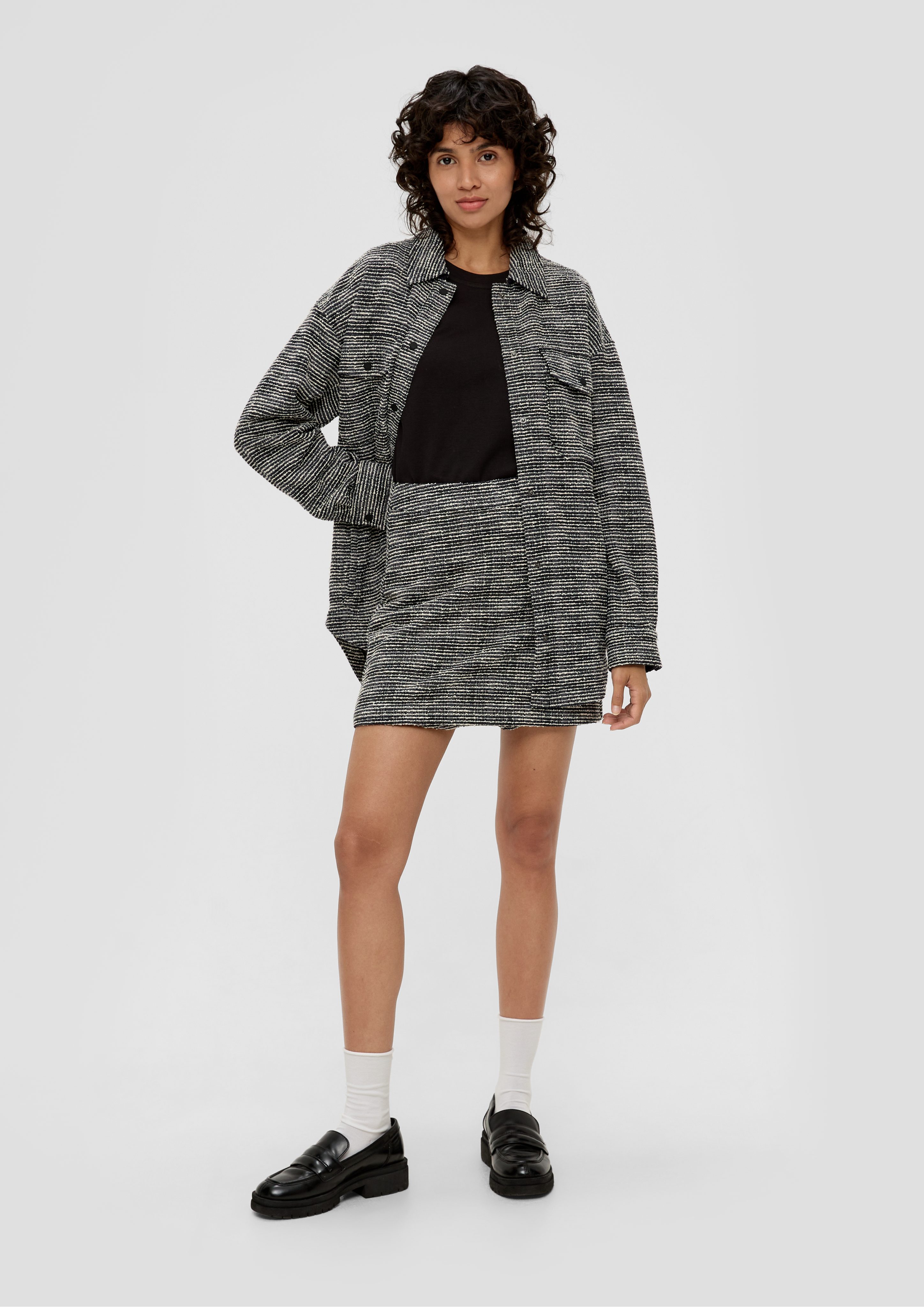 s.Oliver Minirock Hosenrock aus Bouclé
