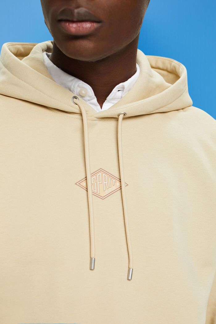 Baumwoll-Kapuzensweatshirt mit Logo