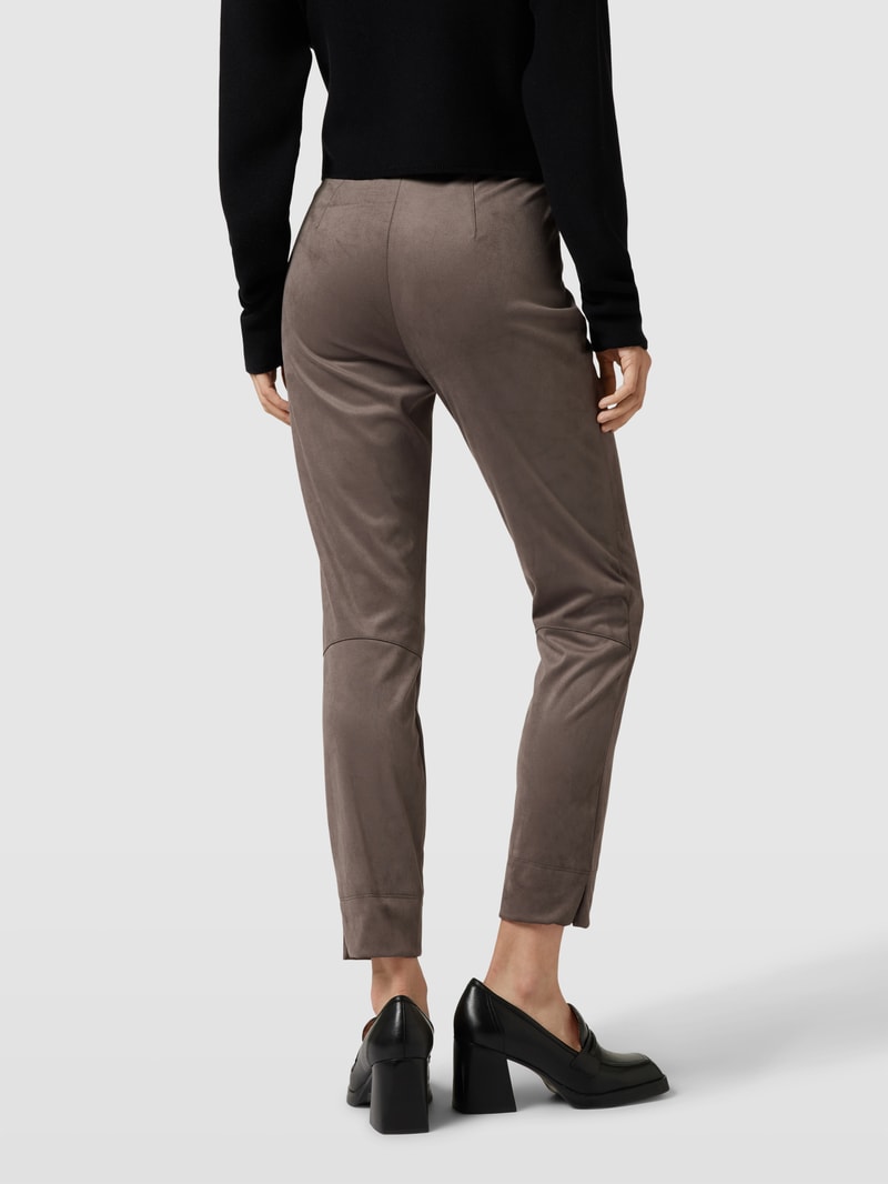 Stoffhose mit verkürztem Schnitt Modell 'SABRINA' in taupe