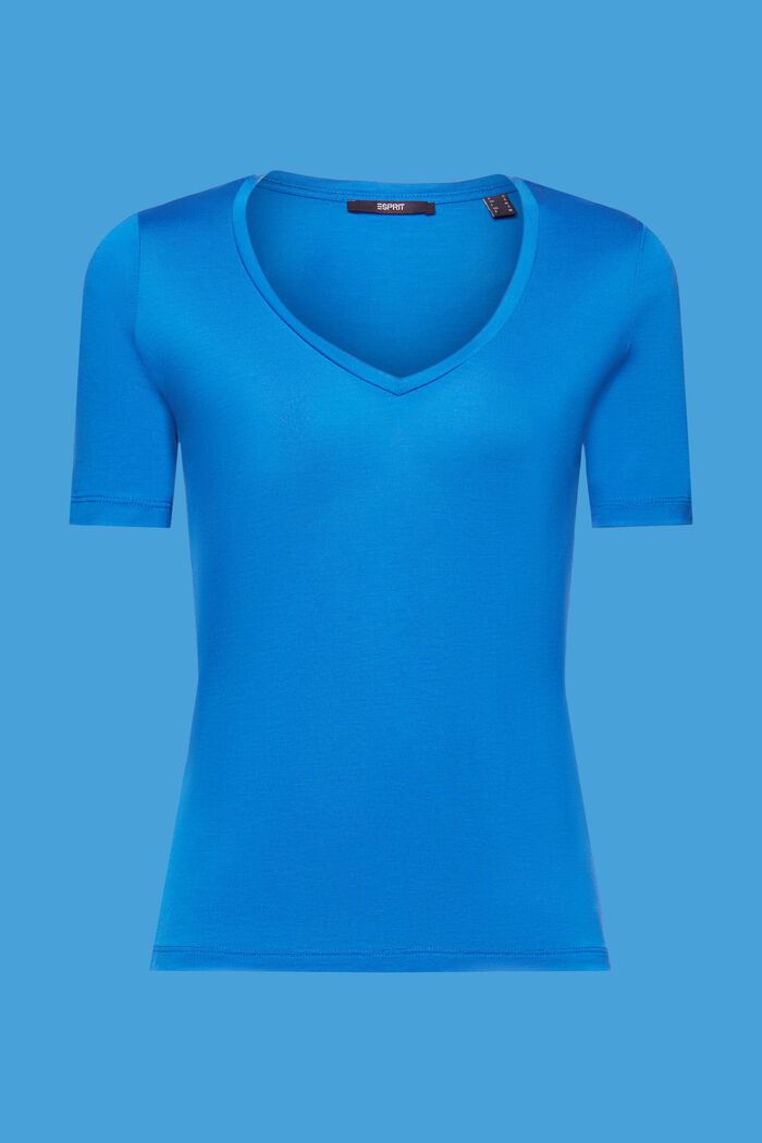 T-Shirt mit V-Ausschnitt, TENCEL™