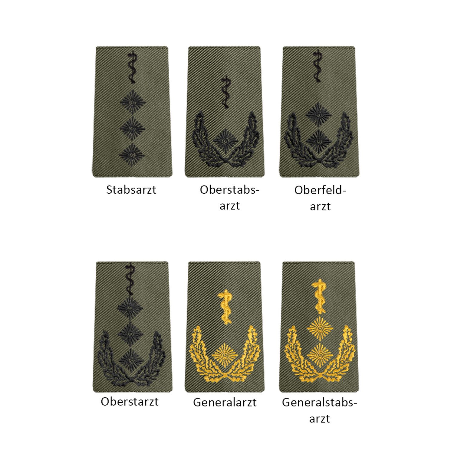 Bundeswehr Rangabzeichen Heer Ärzte