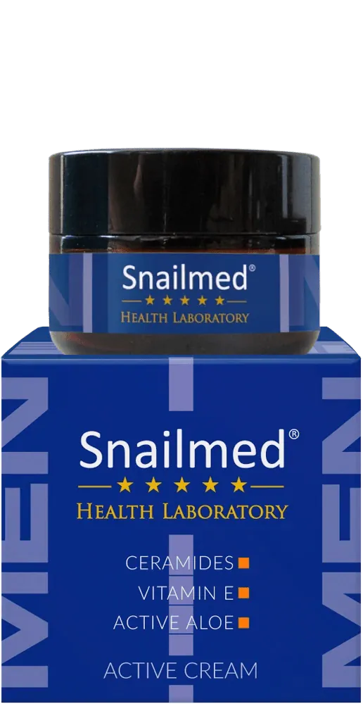 „Snailmed Lipoactive“ kremas vyrams su keramidais, alaviju ir vitaminu E.