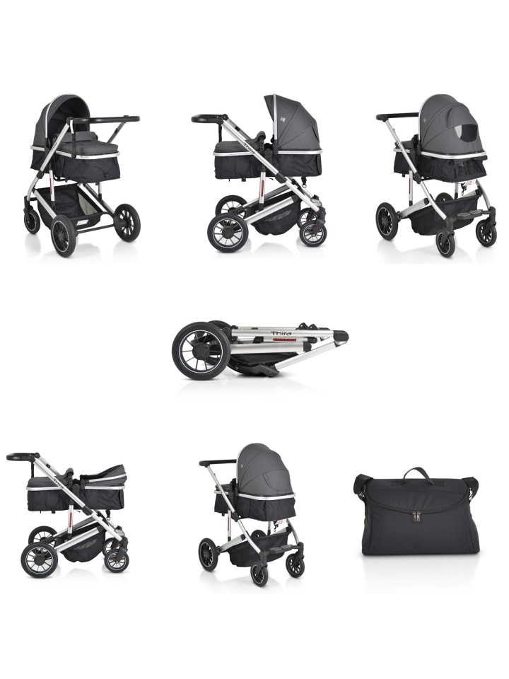 Moni Kombikinderwagen 2 in 1 Thira in grau günstig kaufen onesize