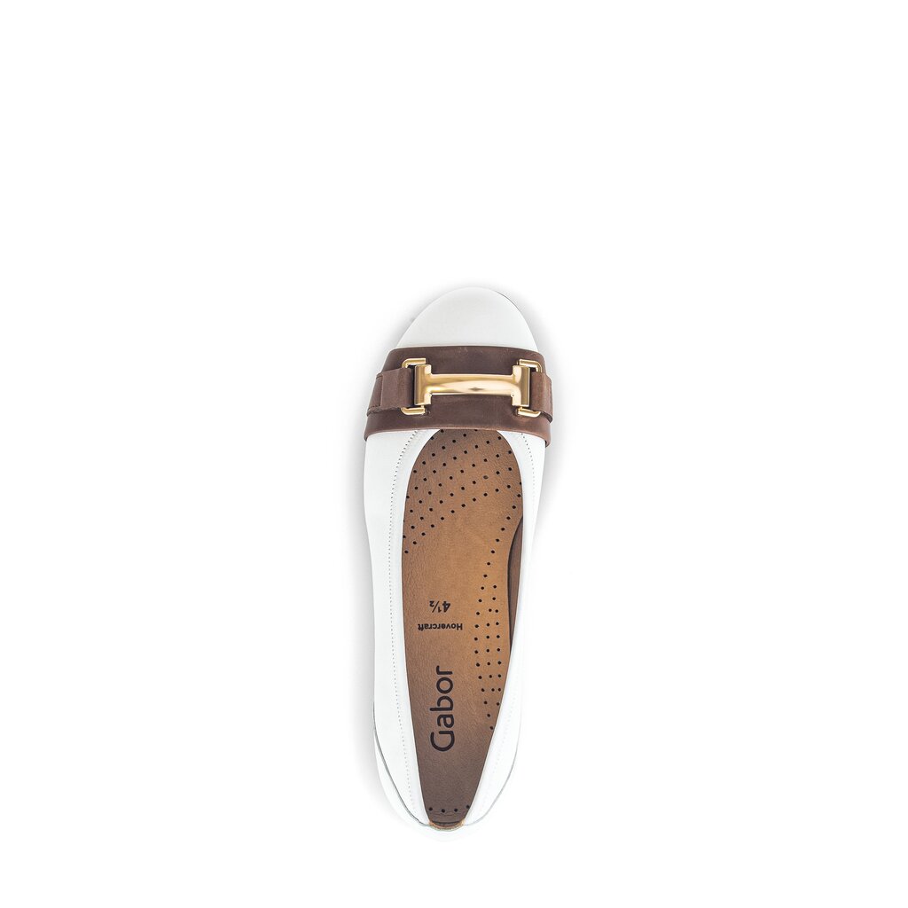 Gabor fashion Sportliche Ballerina weiß