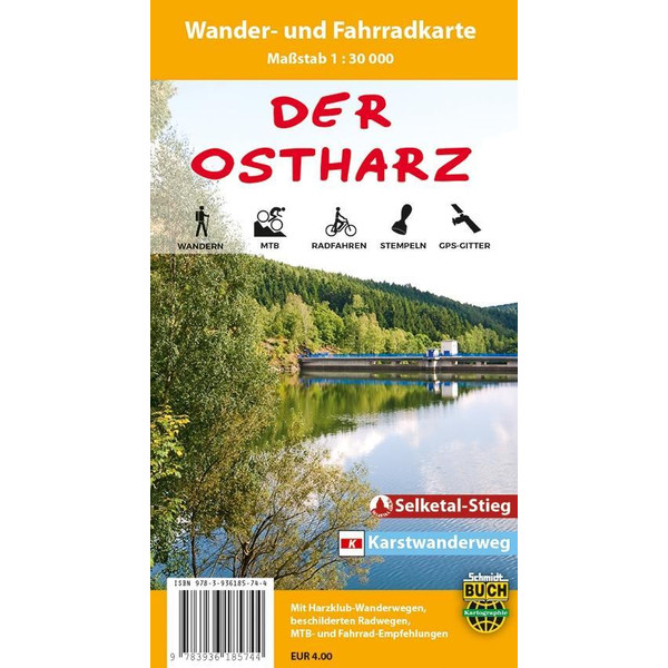 Ostharz 1 : 30 000 Wander- und Fahrradkarte - Fahrradkarte