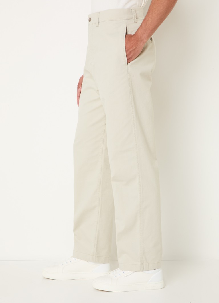 Pantaloni chino cu croială dreaptă și buzunare laterale Calvin Klein