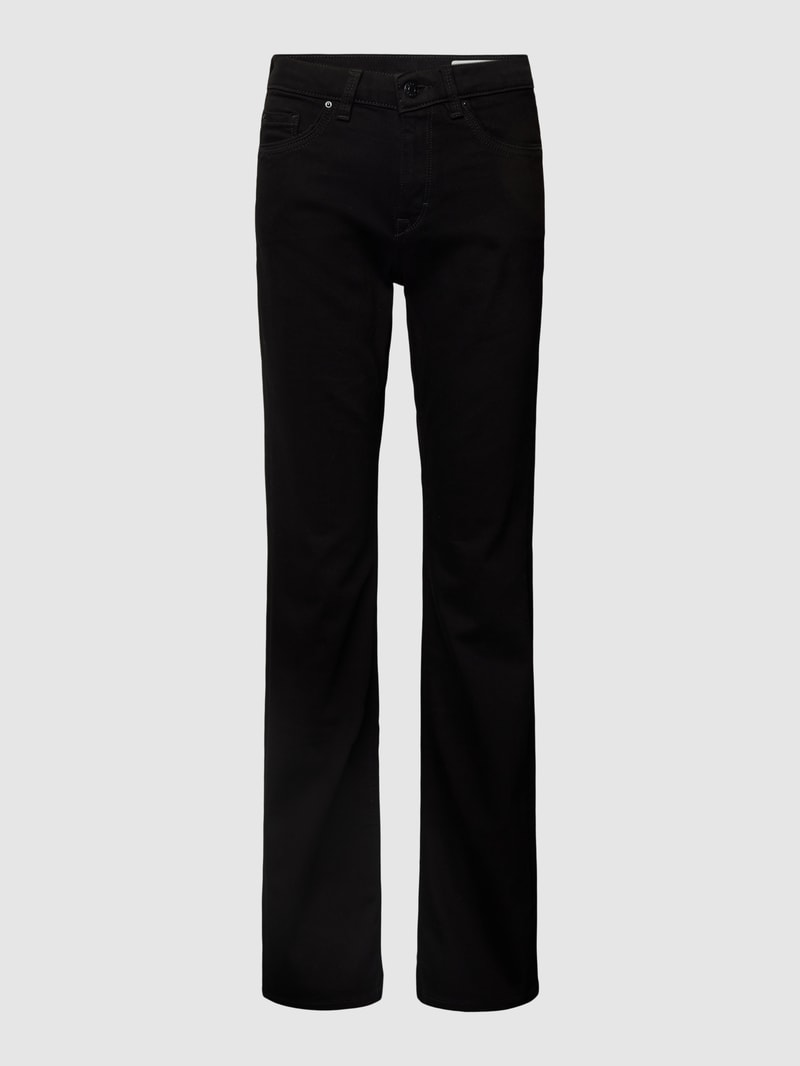 Bootcut Jeans im 5-Pocket-Design in schwarz