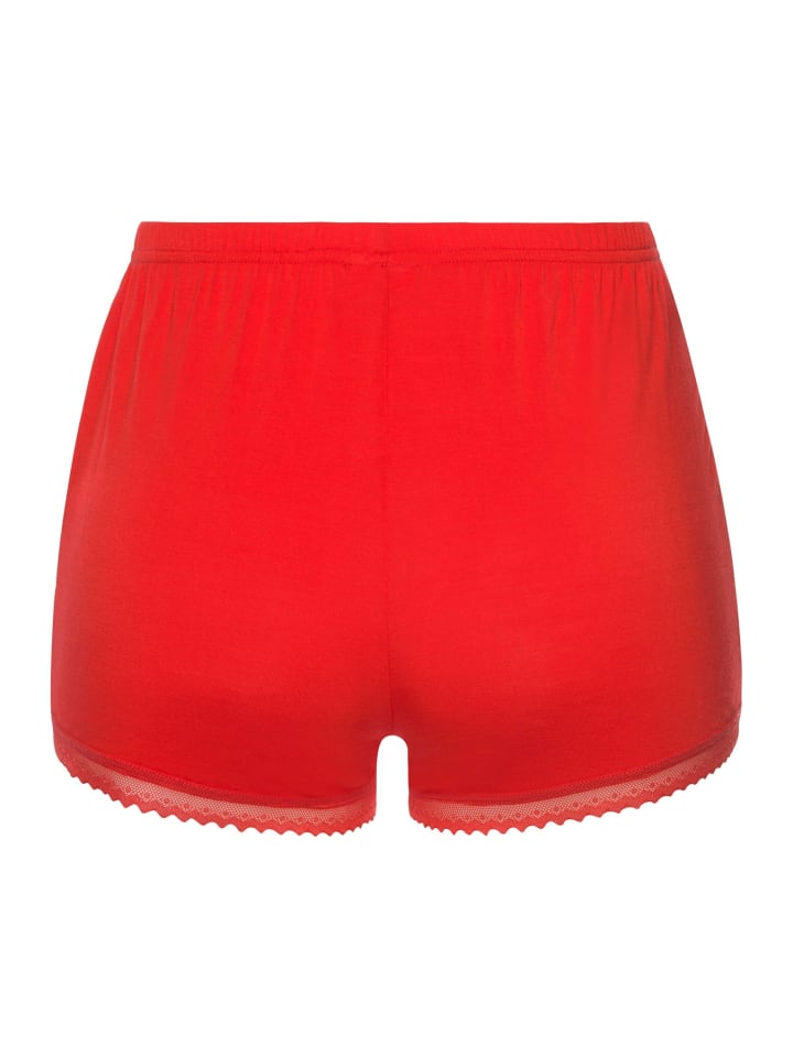 LASCANA Schlafshorts in feuerrot günstig kaufen