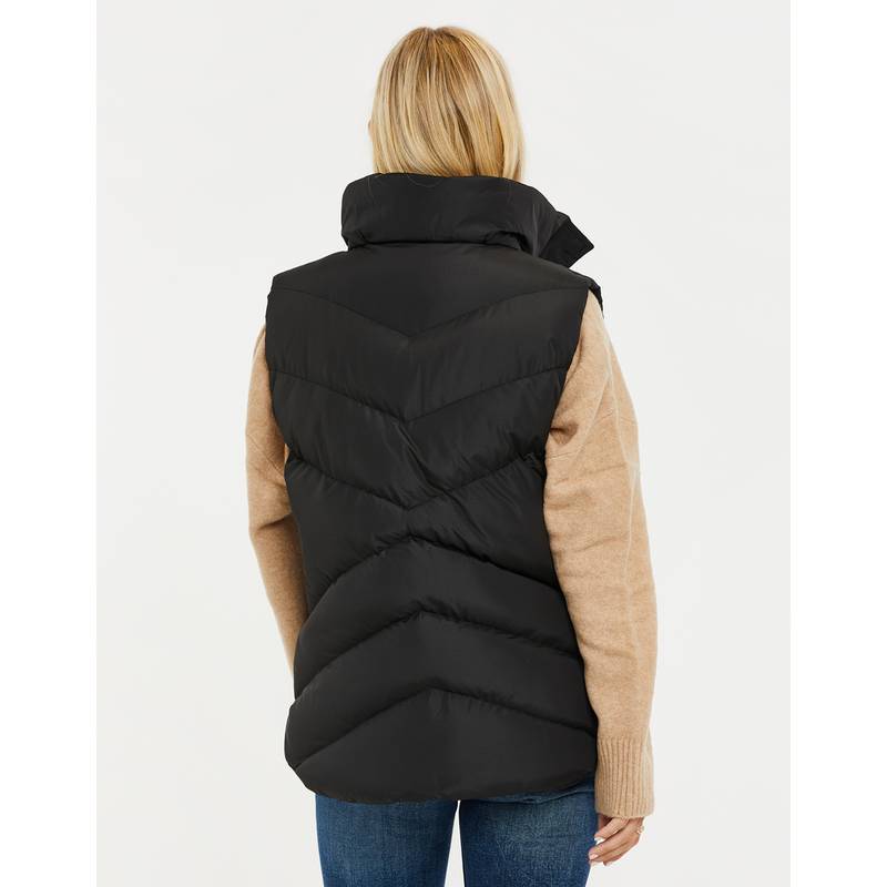 Threadbare THB Ladies Hazzi Quilted Gilet Steppweste Damen
